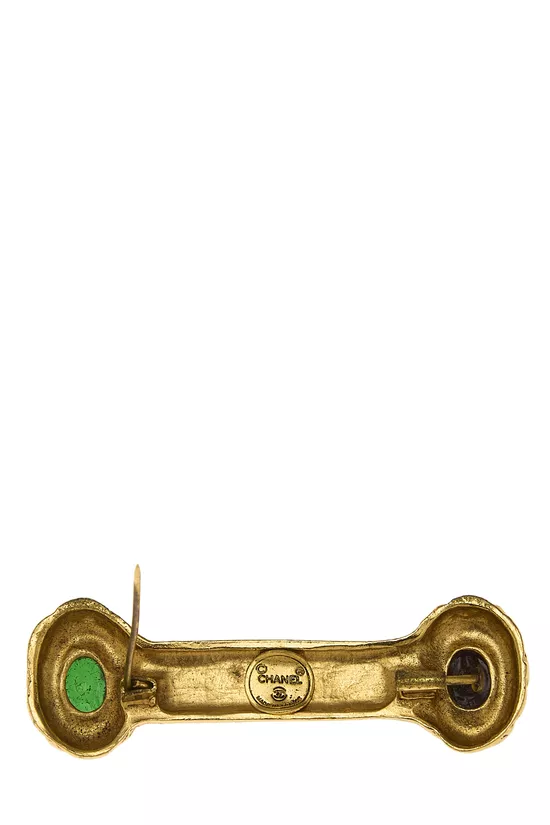 Gold Gripoix Pin, , large image number 1