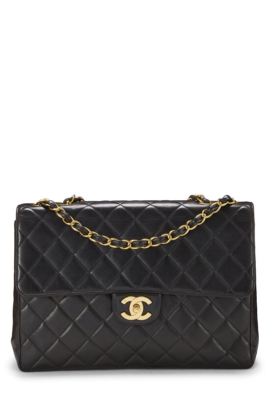 Chanel Classic Double Flap 26 Shoulder Bag, In Black Quilted
