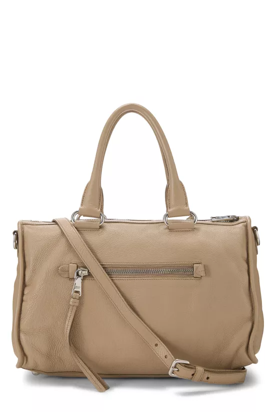 Beige Vitello Daino Convertible Zip Handbag Medium, , large image number 3
