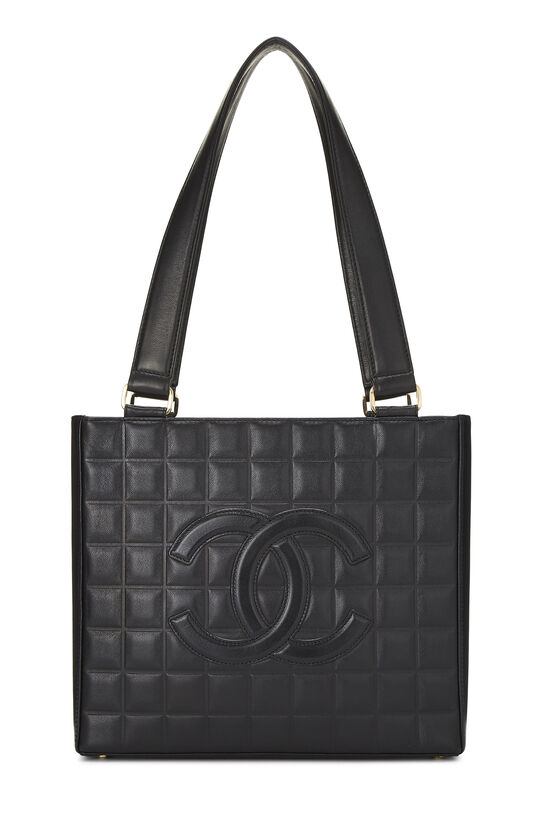 Chanel Black Quilted Lambskin Chocolate Bar Tote Q6B1ZP1IKB002