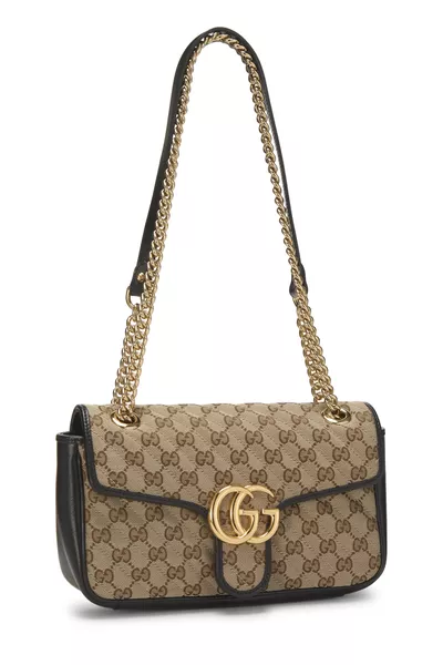 Original GG Canvas Marmont Shoulder Bag Small, , large