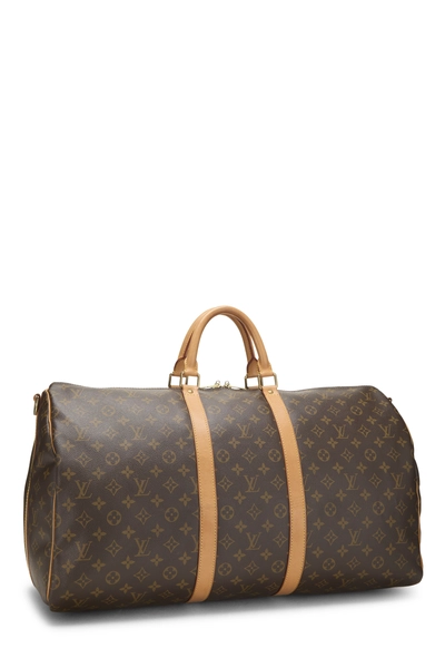 Monogram Canvas Keepall Bandouliere 55, , large