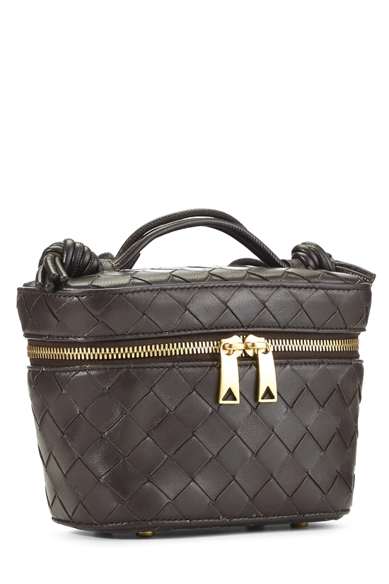 Brown Intrecciato Vanity Case Mini, , large image number 1