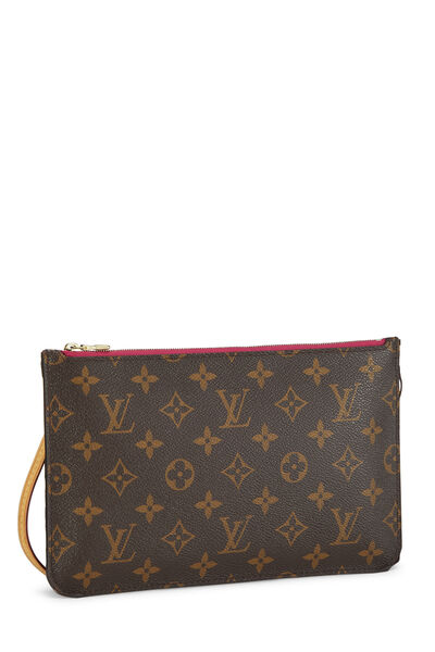 Pink Monogram Canvas Neverfull Pouch MM , , large