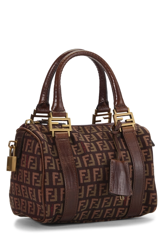 Pre-Owned Brown Zucchino Boston Bag Mini QBB04JCR0900A