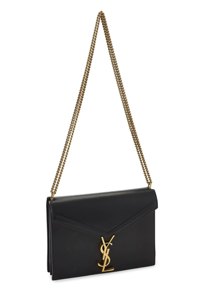 YSL Black Leather Cassandra Chain Bag — photo 2