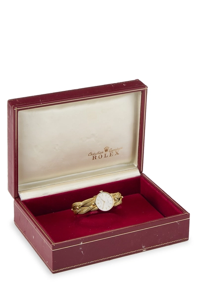 Yellow Gold Cellini Braided Bracelet Watch, , large