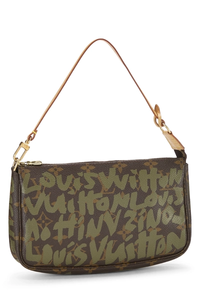 Louis Vuitton Stephen Sprouse x Louis Vuitton Green Monogram Graffiti Pochette Accessoires — photo 2