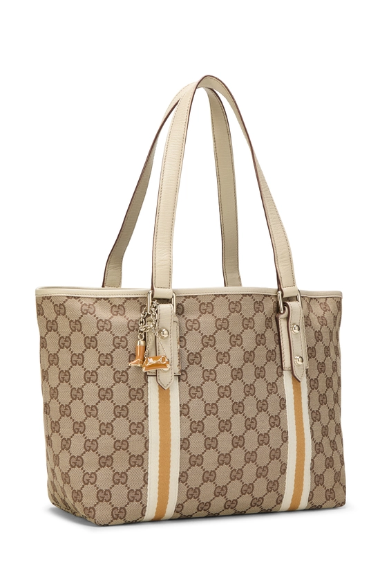 White Original GG Canvas Jolicoeur Tote, , large image number 1