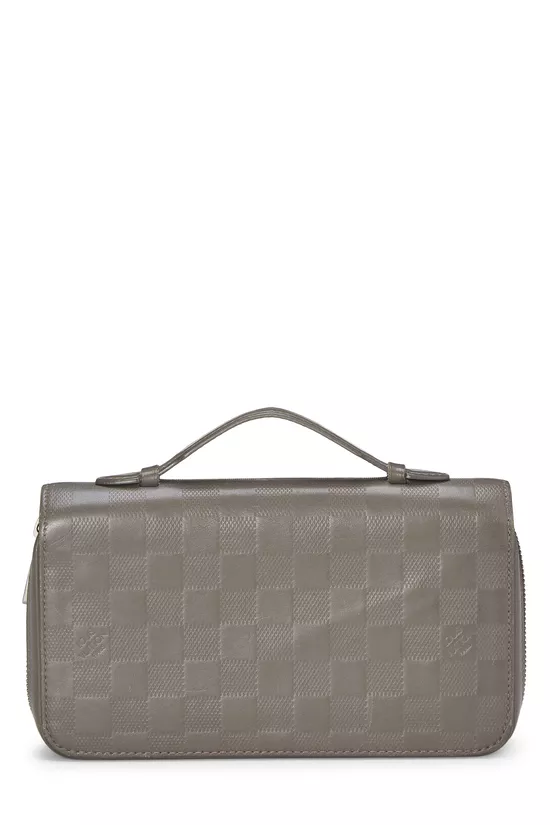 Grey Damier Infini Zippy XL, , large image number 0