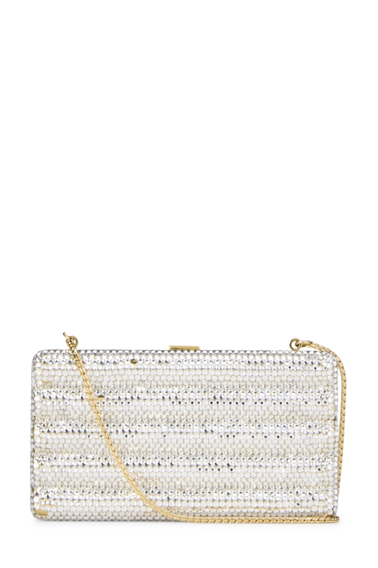 Gold Crystal Embellished Minaudi&egrave;re Small, , large image number 3