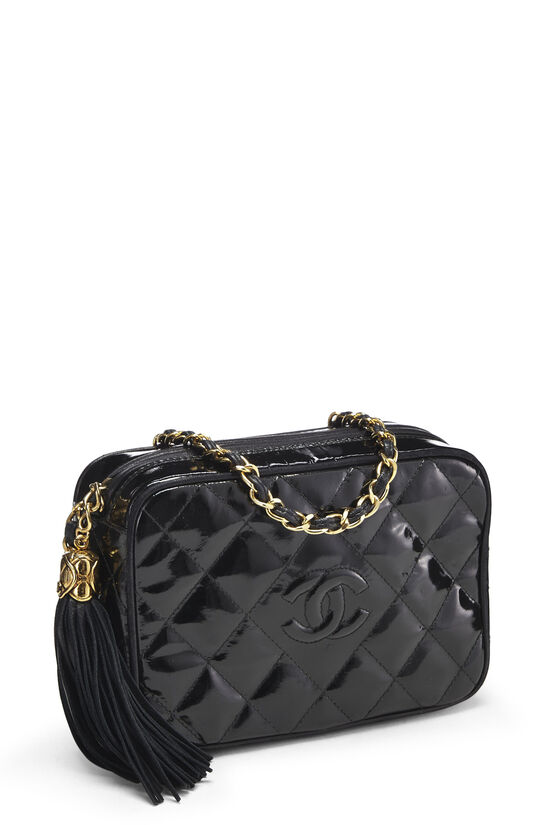Chanel Black Patent Leather Mini Flap Bag at Jill's Consignment