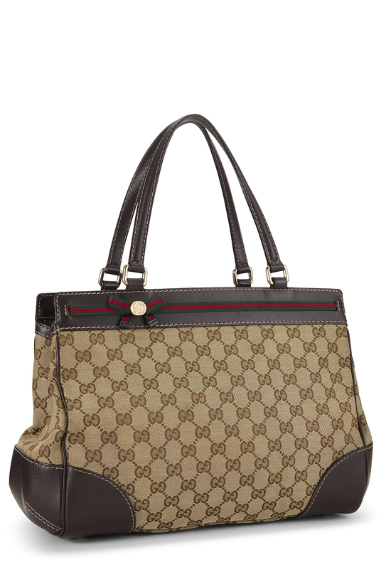 Brown GG Canvas Mayfair Double Tote, , large image number 1