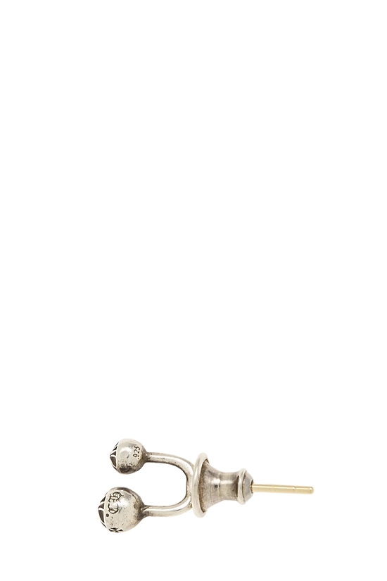 Sterling Silver Filigree Cross Ball Stud Earring, , large image number 2