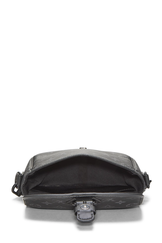Black Monogram Eclipse Canvas Montsouris Messenger PM, , large image number 5
