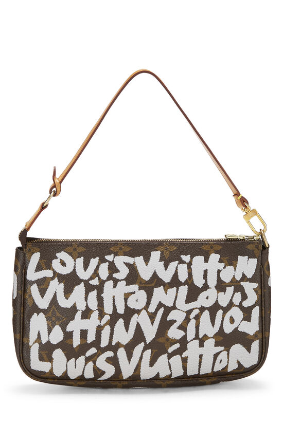 Louis Vuitton, Bags, Louis Vuitton X White Monogram Graffiti Pochette