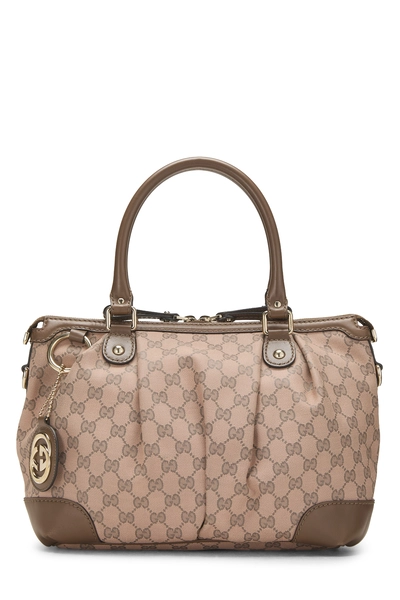 Pink GG Canvas Sukey Zip Handbag