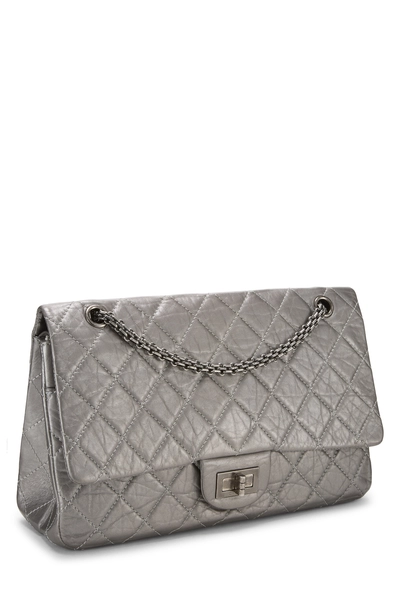 Chanel Silver Quilted Calfskin 2.55 Reissue Flap 227 — photo 2