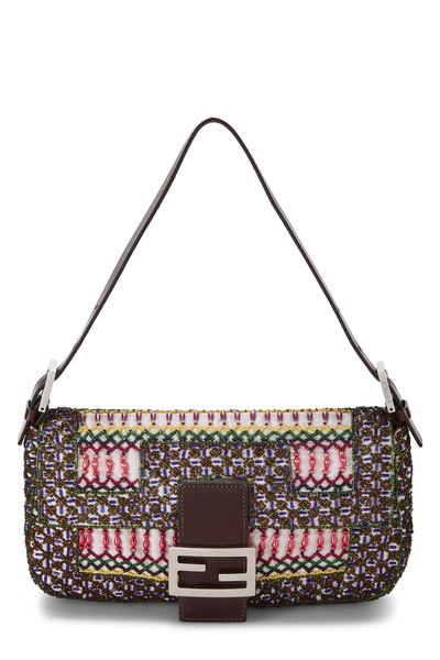 Fendi Multicolor Beaded Baguette