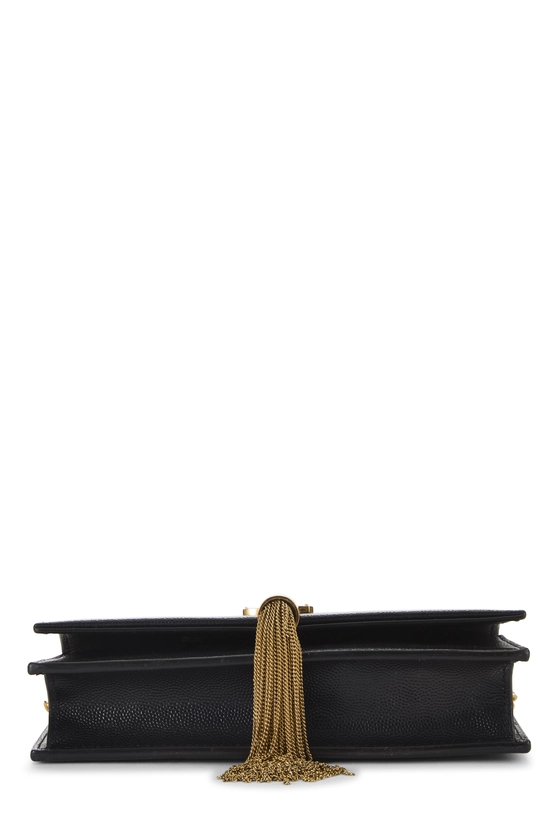 Black Grainy Kate Tassel Wallet On Chain (WOC), , large image number 4