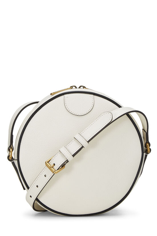 Adidas x Gucci White Leather Ophidia Round Crossbody, , large image number 3