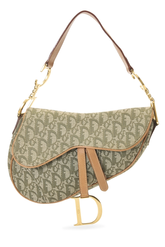 Green Trotter Canvas Saddle Bag, , large image number 0