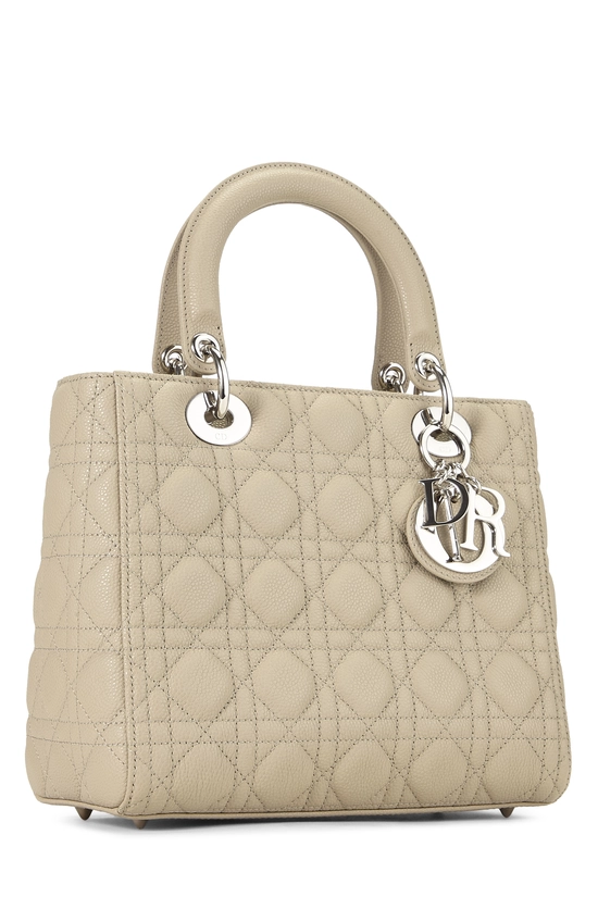 Beige Cannage Quilted Calfskin Lady Dior Medium, , large image number 1