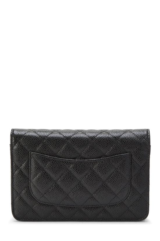 Black Caviar Classic Quilted Wallet On Chain (WOC), , large image number 3