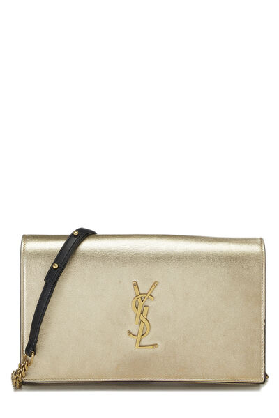 Metallic Gold Leather Wallet-On-Chain (WOC)