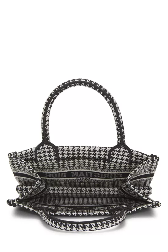 Black & White Houndstooth Canvas Book Tote Small, , large image number 5