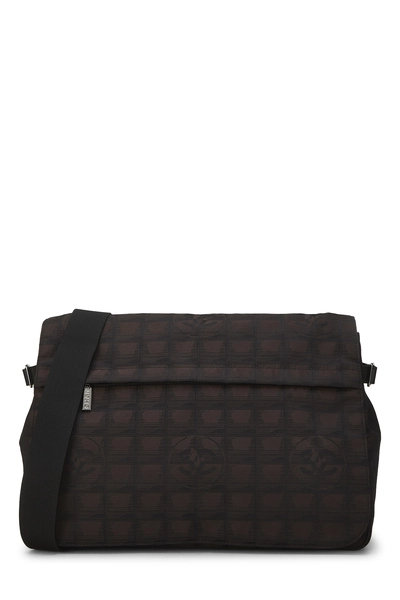 Chanel Brown Nylon Travel Line Messenger