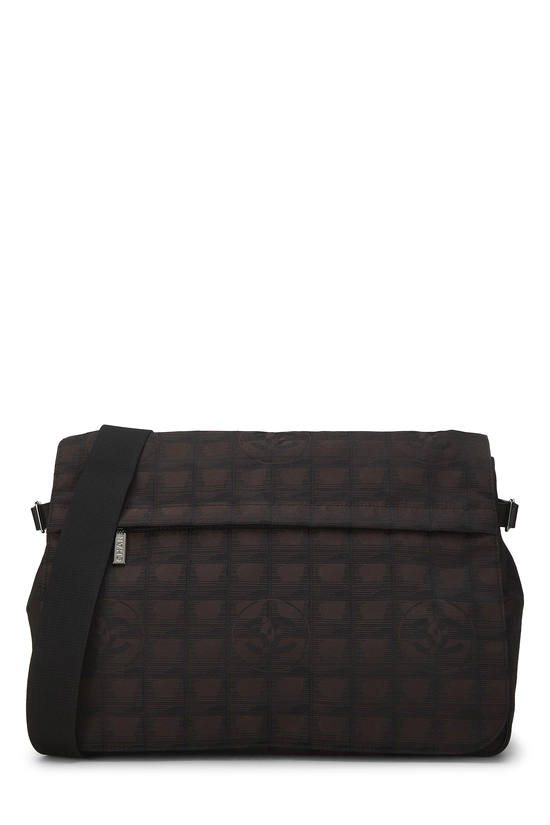 Brown Nylon Travel Line Messenger, , large image number 0