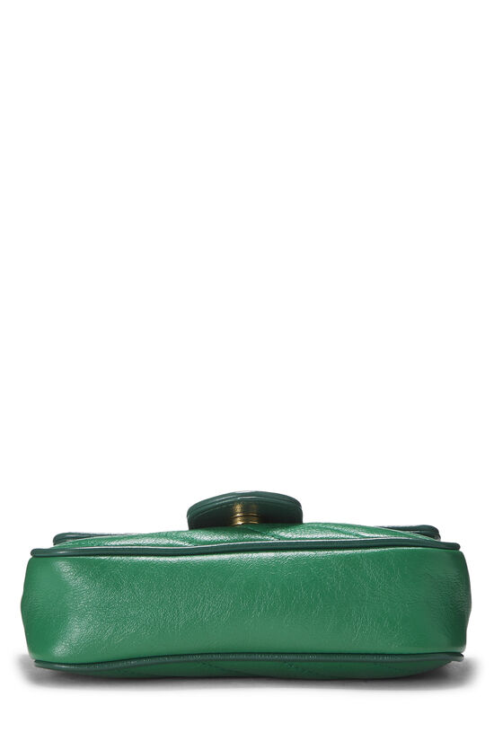 Green Leather Torchon Marmont Crossbody Mini, , large image number 4