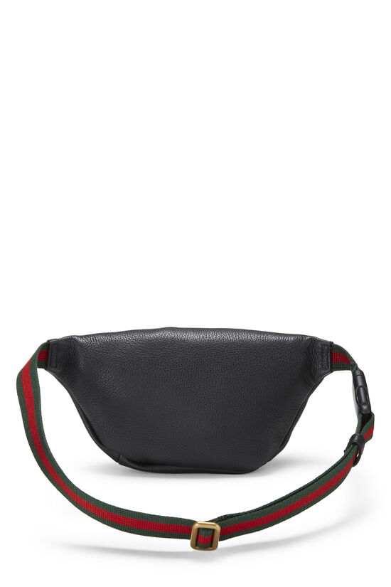 Black Leather Logo Belt Bag Small, , large image number 3