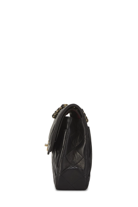 Black Quilted Lambskin Paris Limited Double Flap Jumbo, , large image number 2