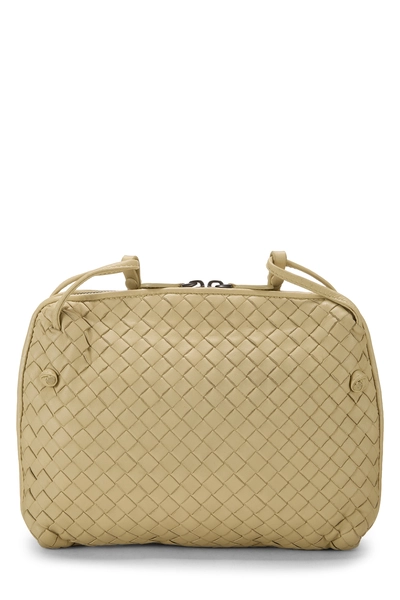 Cream Intrecciato Leather Nodini Crossbody