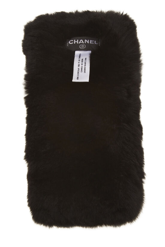 Black Fur 'CC' Bracelet, , large image number 4