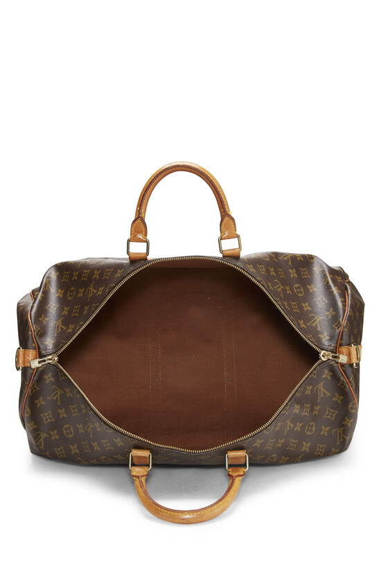 Louis Vuitton Keepall Gold Hardware Duffle 55 Brown Canvas for sale online