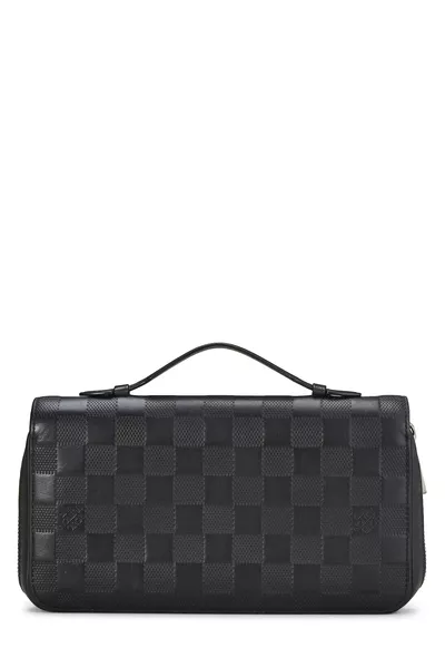 Black Damier Infini Zippy XL