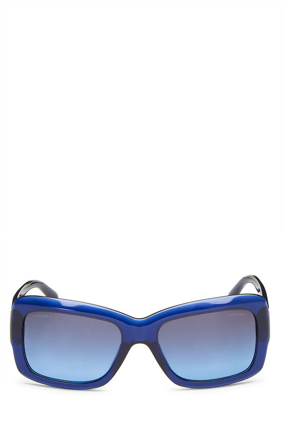 Blue Acetate Camellia Sunglasses, , large image number 0