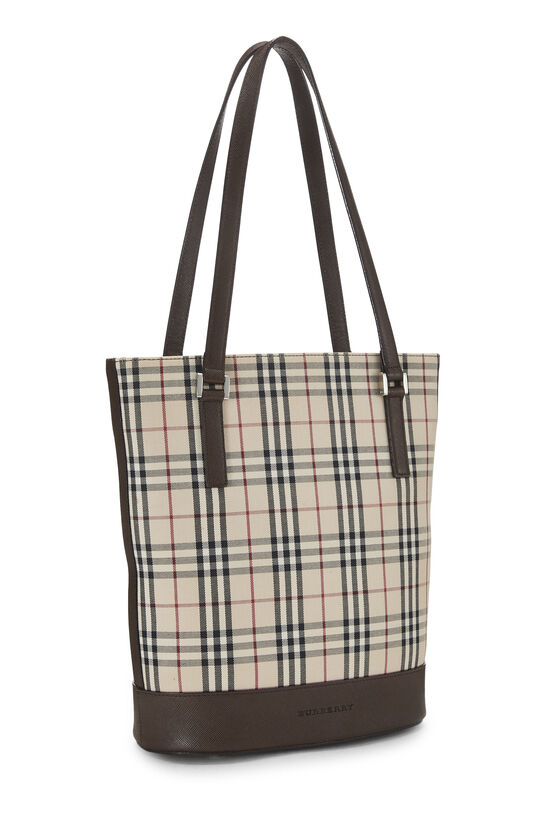 Brown House Check Bucket Bag Small, , large image number 1