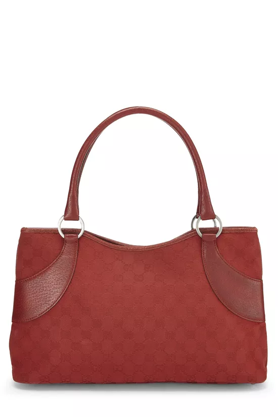 Red Original GG Canvas Tote, , large image number 3