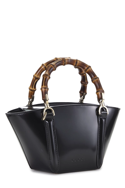 Gucci Black Calfskin Bamboo Basket Bag Mini — photo 2