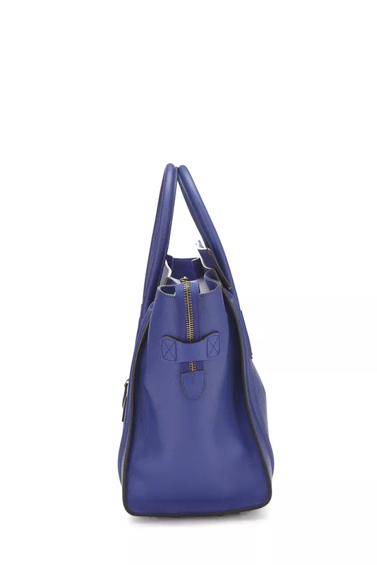Blue Drummed Calfskin Luggage Mini, , large image number 2