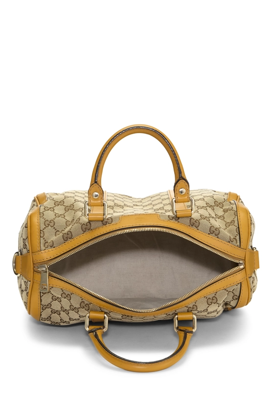 Yellow Original GG Canvas Boston Handbag Medium, , large image number 5