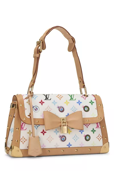 Takashi Murakami x Louis Vuitton White Monogram Multicolore Eye Need You Bag, , large