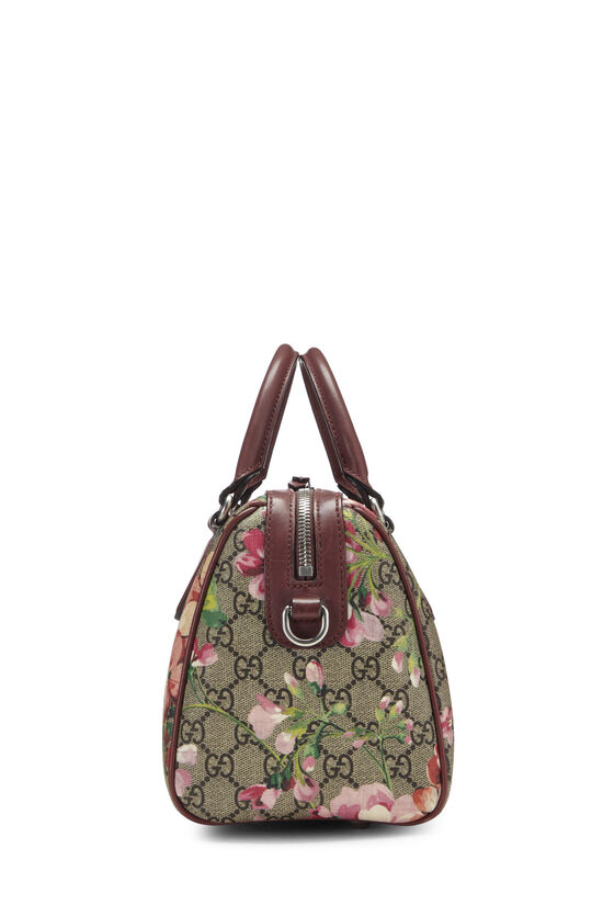 Gucci Pink/Beige GG Blooms Supreme Canvas Boston Bag Gucci