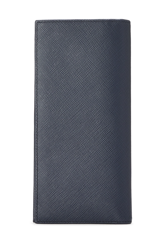 Navy Saffiano Long Wallet, , large image number 2