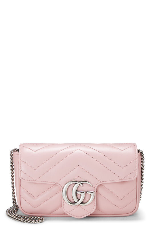 Pink Leather Marmont Crossbody Super Mini, , large image number 0