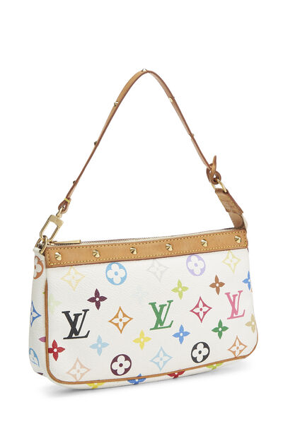 Takashi Murakami x Louis Vuitton White Monogram Multicolore Pochette Accessoires, , large
